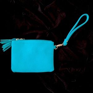 Turquoise Charming Charlie Wristlet